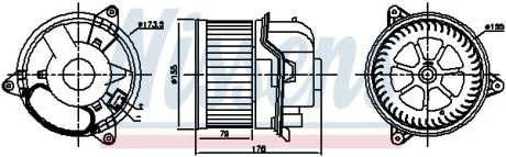 Вентилятор печки салона NISSENS 87784