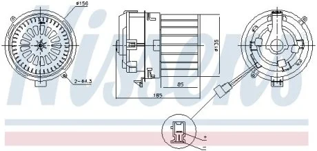 Вентилятор печки салона NISSENS 87791
