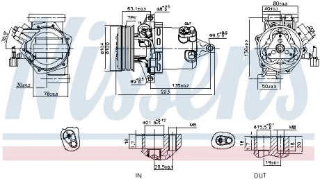 Компрессор кондиционера NISSENS 890053