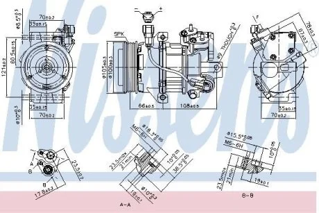 Компрессор кондиционера First Fit NISSENS 890077