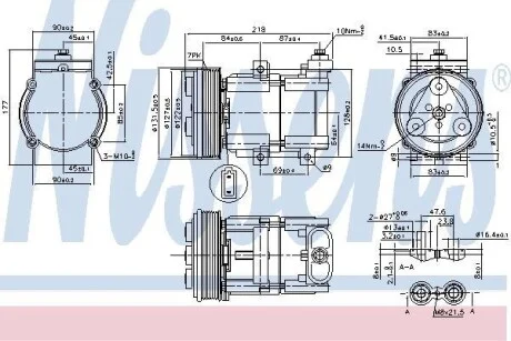 Компрессор кондиционера First Fit NISSENS 890081