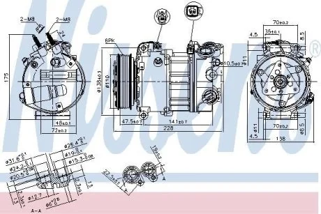Компрессор кондиционера NISSENS 890124