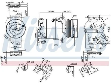 Компрессор кондиционера NISSENS 890215