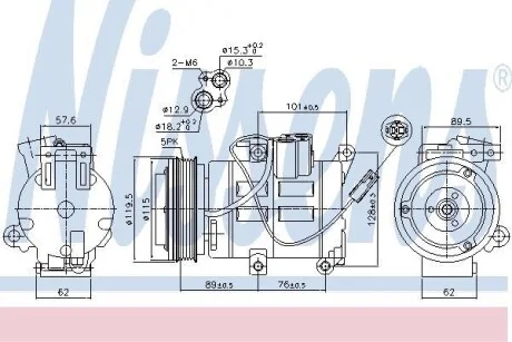 Компрессор кондиционера First Fit NISSENS 890315
