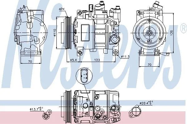 Компресор кондиціонера First Fit NISSENS 89049 (фото 1)
