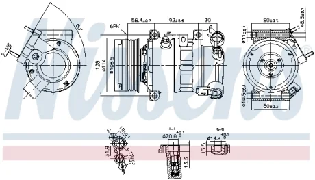 Компресор кондиціонера NISSENS 890599