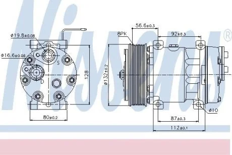 Компрессор кондиционера NISSENS 89065