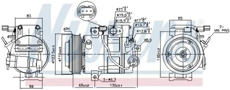 Компрессор кондиционера NISSENS 890687