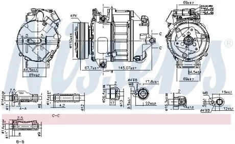 Компрессор кондиционера First Fit NISSENS 890759