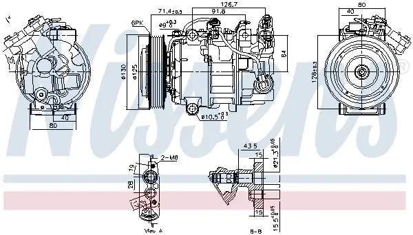 Компресор NISSENS 890763 (фото 1)