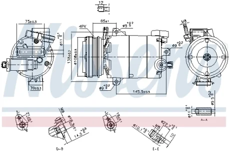 Компресор кондиціонера NISSENS 890794