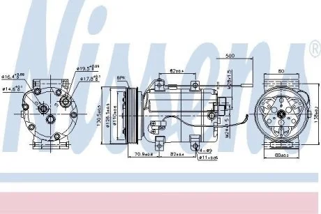 Компрессор кондиционера NISSENS 89101