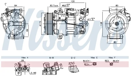 Компрессор кондиционера First Fit NISSENS 891042