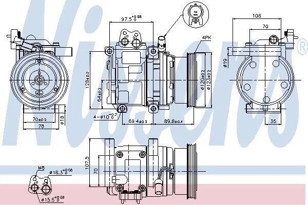 Компресор кондиціонера First Fit NISSENS 89290 (фото 1)