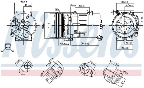 Компрессор кондиционера NISSENS 89493