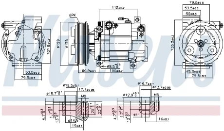 Компресор кондиціонера NISSENS 89549