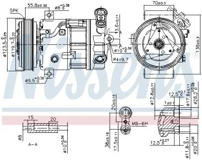 Компрессор кондиционера NISSENS 89577