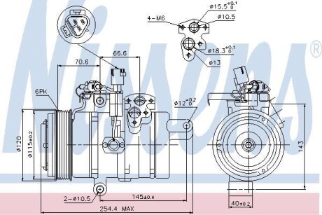 Компрессор кондиционера First Fit NISSENS 89607