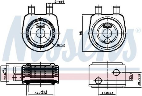 Радіатор масляний NISSENS 90774
