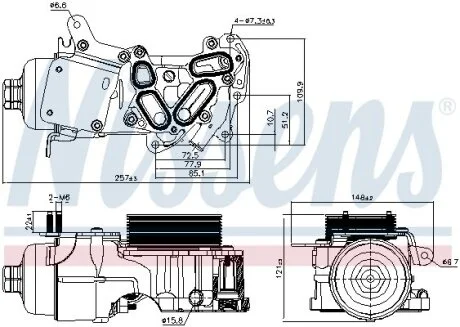 Корпус масляного фільтра NISSENS 91124