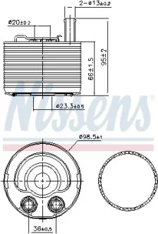 Радіатор оливний First Fit NISSENS 91177