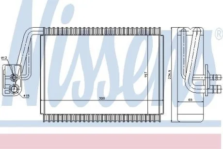 Испаритель кондиционера NISSENS 92174