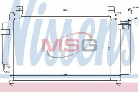 Радиатор кондиционера NISSENS 940049