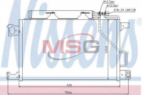 Конденсер кондиционера NISSENS 940100