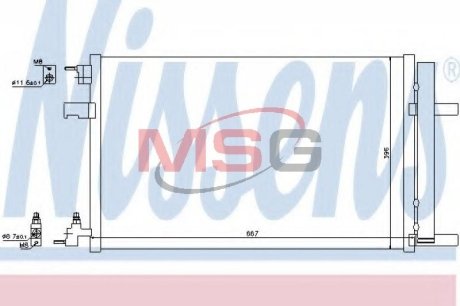 Радиатор кондиционера NISSENS 940135