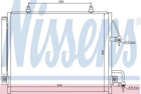 Радиатор кондиционера NISSENS 940166