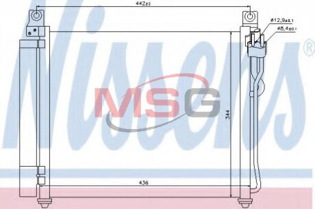 Радіатор кондиціонера NISSENS 940172
