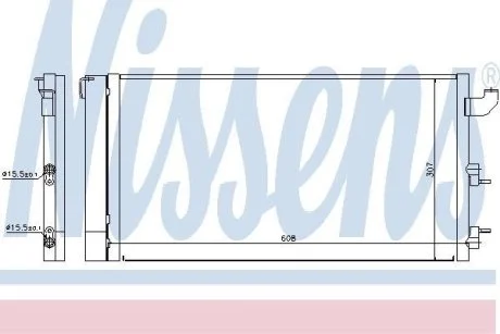 Конденсер кондиционера NISSENS 940173