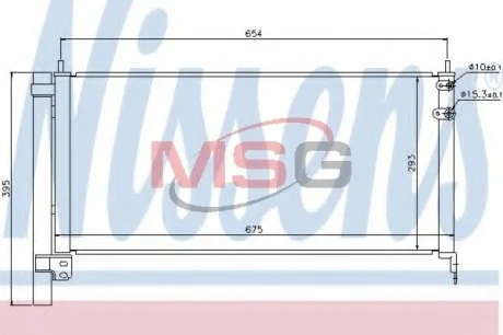 Конденсер кондиционера NISSENS 940175