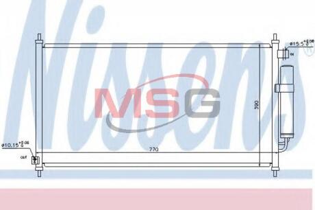 Конденсер кондиціонера NISSENS 940237