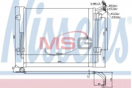 Радиатор кондиционера First Fit NISSENS 940256