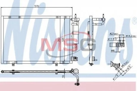 Радиатор кондиционера NISSENS 940277