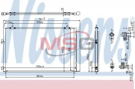 Конденсер кондиционера NISSENS 940349