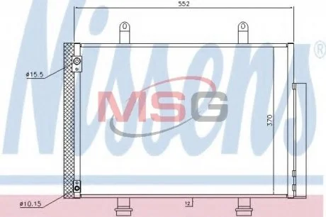 Радиатор кондиционера NISSENS 940356