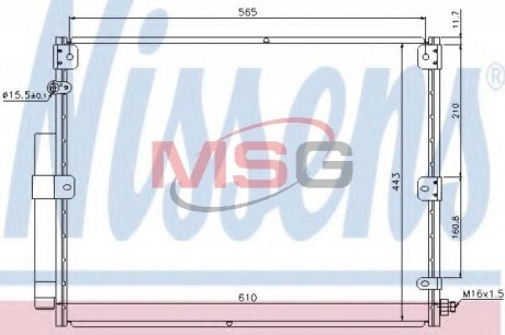 Конденсер кондиционера NISSENS 940375