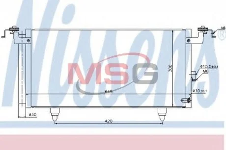 Радиатор кондиционера NISSENS 940399