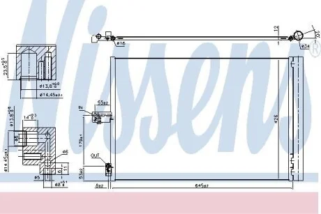 Конденсер кондиционера NISSENS 940420