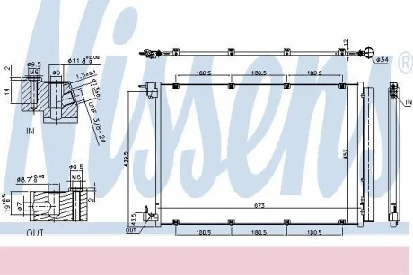 Радиатор кондиционера First Fit NISSENS 940432