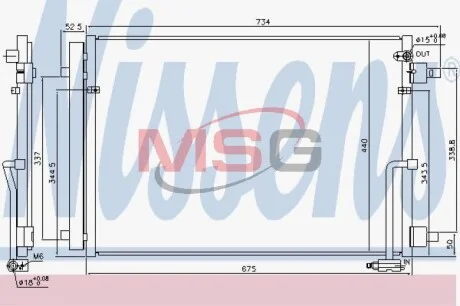 Радиатор кондиционера First Fit NISSENS 940452