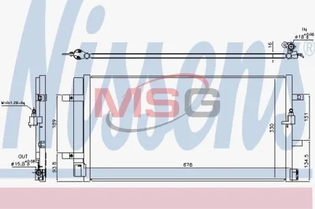 Радиатор кондиционера NISSENS 940453