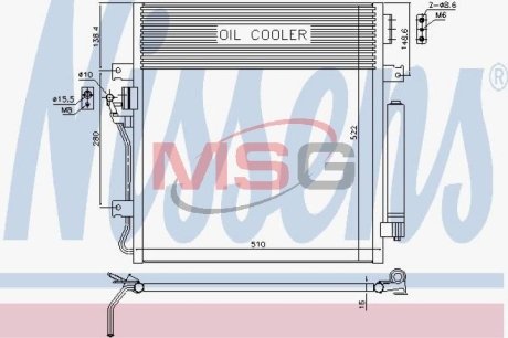 Радиатор кондиционера NISSENS 940461