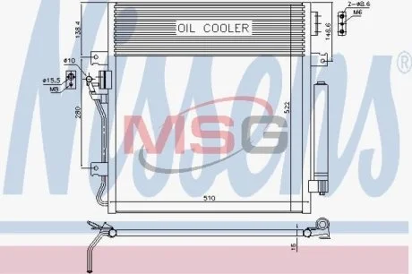 Конденсер кондиціонера NISSENS 940461