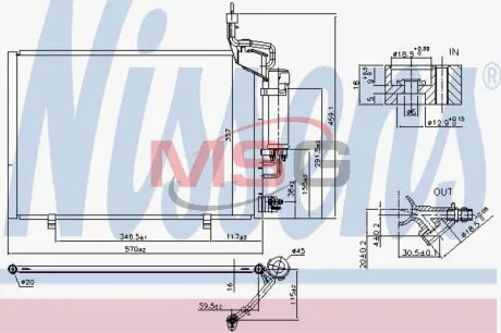 Радіатор кондиціонера NISSENS 940527