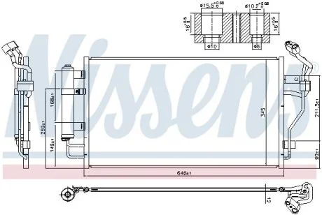 Радиатор кондиционера NISSENS 940583