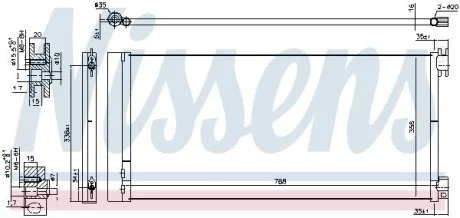 Радиатор кондиционера NISSENS 940596