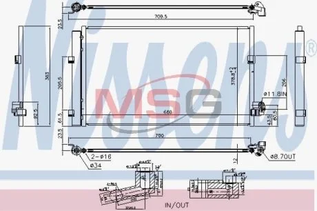 Радиатор кондиционера NISSENS 940748